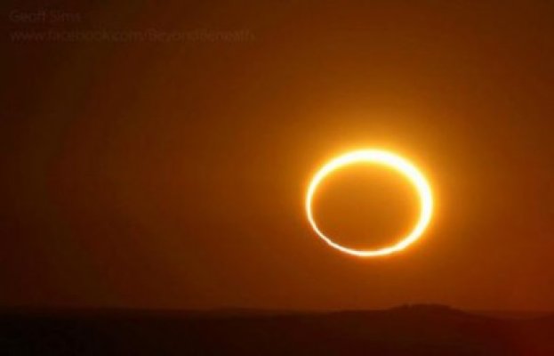 Fenomen spectaculos: eclipsa inelară de soare